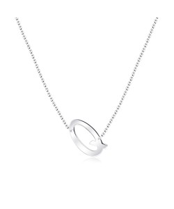 Letter Q Silver Necklace SPE-5531